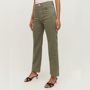 NWT Reformation Cowboy High Rise Straight Jeans Size 28
